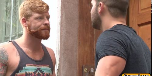 Luke convinced to give up his virgin ass by Bennett