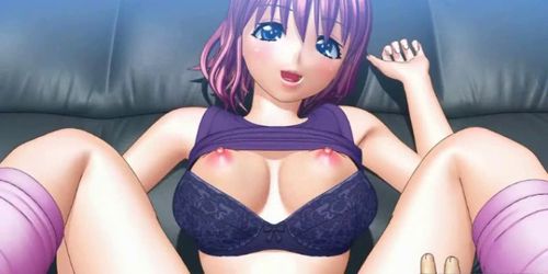 Cute 3D anime fucked her boss in the office