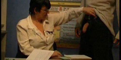 Nerdy granny wants young cock