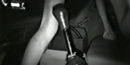 Riding my gear shift lever with both my holes