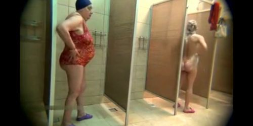 Teens Milfs and Grannies spied in public shower