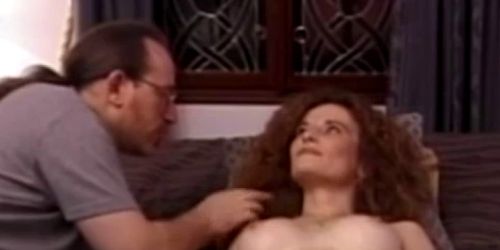 Retro redhead pussypounded before cumshot