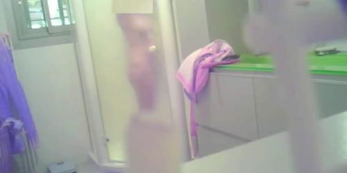 Intimate spy footage of my mom in bathroom