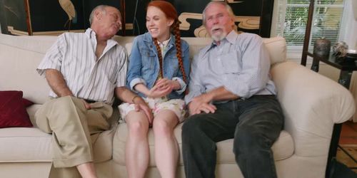 Old men exploit young teen Dolly Little