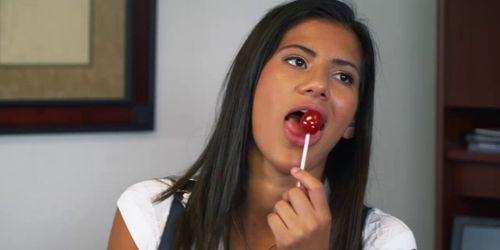 Victoria Valencia blowjobs JDs big meat deep throat