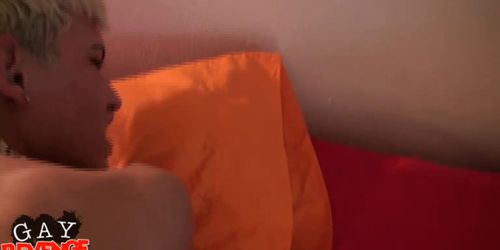 Gay sucks cock licks balls