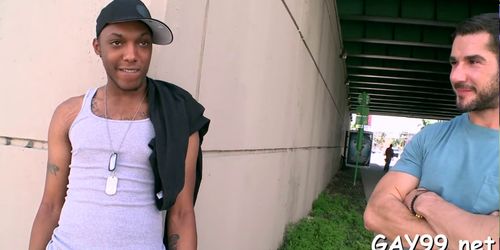 Black and white gay sex