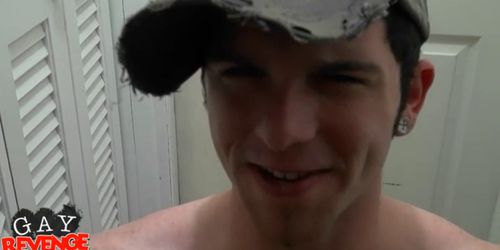 Horny gays enjoy a hot blowjob