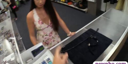 Sexy woman banged by nasty pawn keeper at the pawnshop