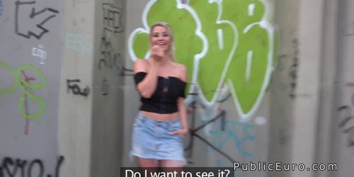 Public agent bangs beautiful blonde