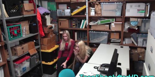 Teen shoplifter riding