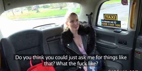 Though pussy blonde bangs in fake taxi