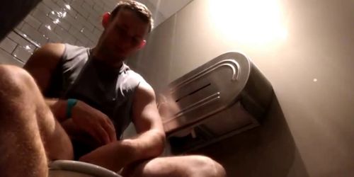 spy hidden caught wanker in public toilet