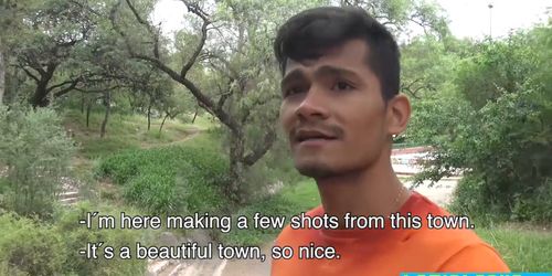 Amateur latino picked up on a street and made an offer