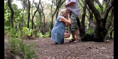 Mature Couple in the forest