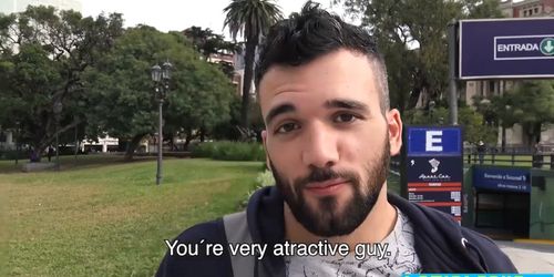 Latin teen picks up stranger for some bareback anal sex