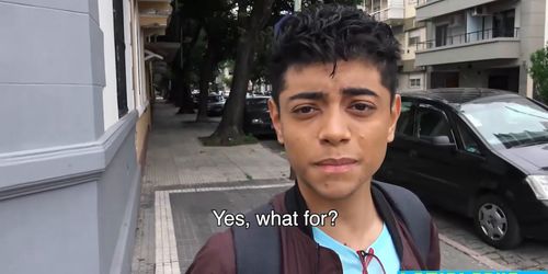 Cute latino picked up by twink and bareback fucked hard