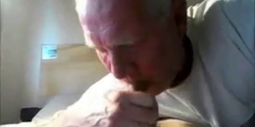 Grandpa love sucking cock