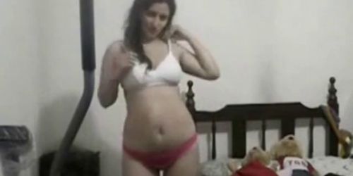 hot indian girl recording herself