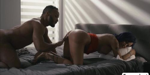 Black Guy help her TBabe Girlfriends Foxxy anal fucking