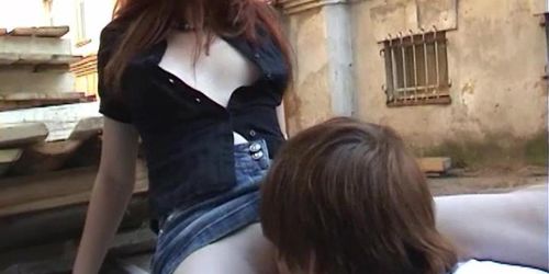 Lustful redhead ster enjoys deep twat bang