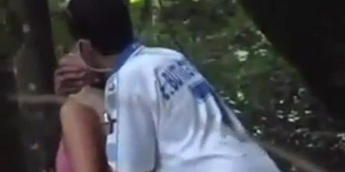 Amateurs Fucking COUPLE CAUGHT SEX IN THE WOODS