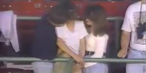 Groping In Stadium Caught By TV