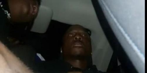 Black girl fucked in the back of the car