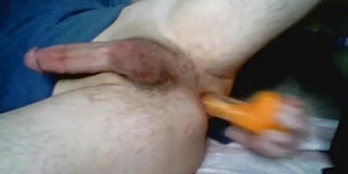 young hands free dildo cum