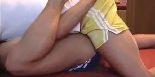 Boyfriends Webcam In Sexy Shorts