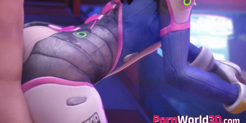 3D DVa Gets a Huge Dick in Her Cunt