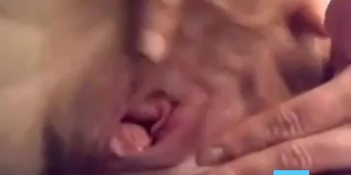 Granny pussy masturbation