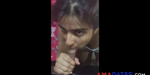 Desi Girl sucks dick