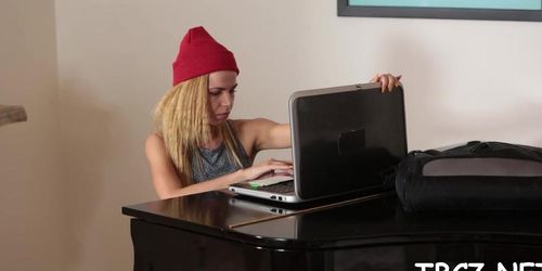 Lustful blonde perfection fucked a guy