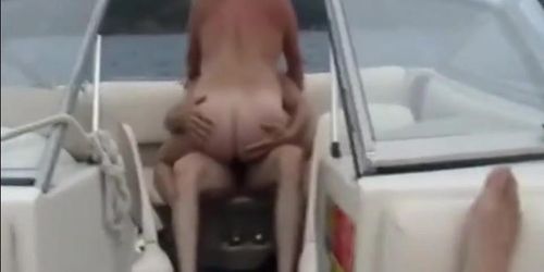 Sharing girl on the boat