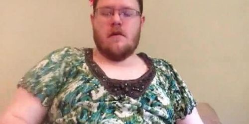 fat fat faggot crossdresser