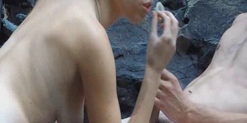 Outdoor Amateur Cock Sucking