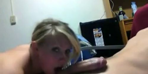 Amateur Teen Giving A Blowjob