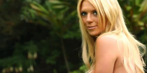 hot perky blonde naked golf