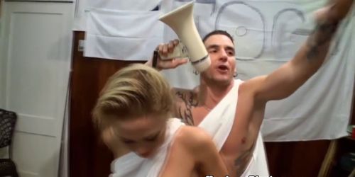 Orgy loving babes toga party fuckfest