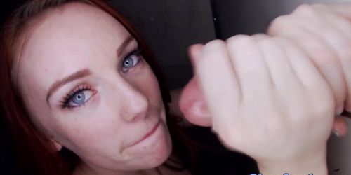 Petite glory hole bj skank tasting cocks