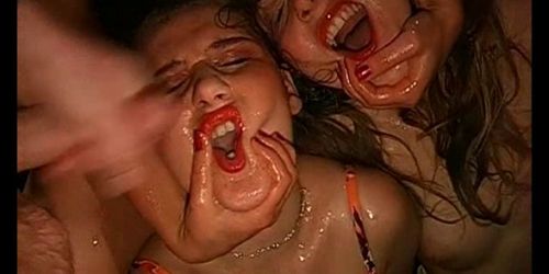 cumswapping girls in bukkake