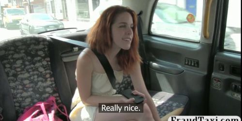 Amateur redhead chick fucked by the driver for a free f