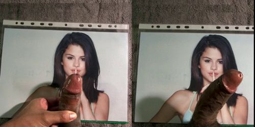 Cum tribute to Selena Gomez 04