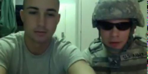 military guys jerking it