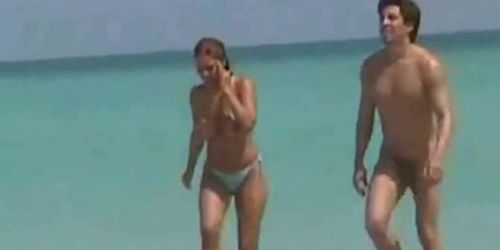 New Ugly pussy closeup on nudist beach