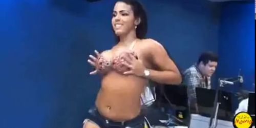 Hot Brazilian girl dances