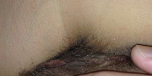 Stroking the ass and pussy of my wife