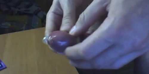 Cumming in a condom