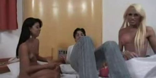 female, male, shemale threesome